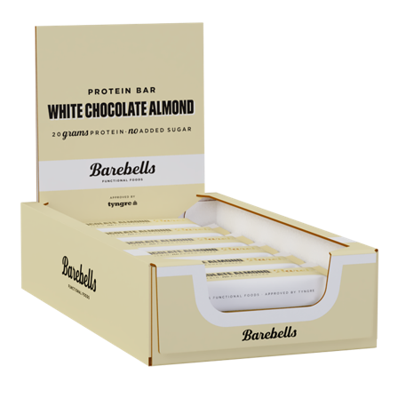 12 x Barebells Protein Bar, 55 g, White chocolate almond