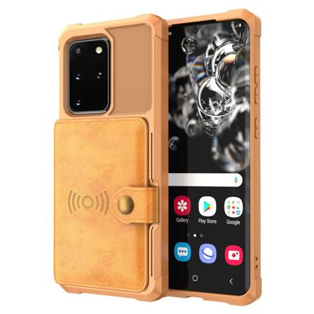 Samsung Galaxy S20 Plus - ammattimainen kansi korttitelineellä Brun