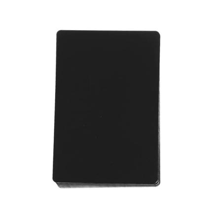 Holdbare aluminiumsblanke navnekort til gravering til brugerdefineret mønster DIY-kort 50 stk. (FMY)