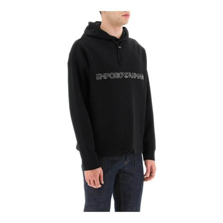 Emporio Armani Hoodies svart, Herr, Herr, Storlek: XL