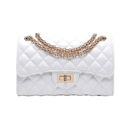 Quiltad Crossbody-väska, 28*10*17 Cm Vit L
