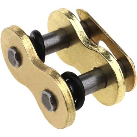 Motorsykkelkjede Ringforbindelseslenke - 525 VX Universal Nittkjede Ring (Gull)