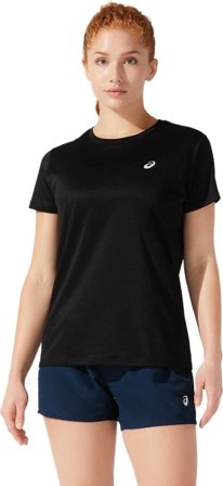 Asics Women's Core Short Sleeve Top Women Short sleeved fitness sweater Black S