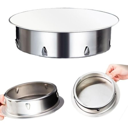 Liesituulettimen hattu 125mm ruostumattomasta teräksestä valmistettu savupiipun hattu tulenkestävä yhteensopiva kaikkien 125 mm:n liesiputkien kanssa