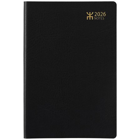 Almanacksförlaget Kalender Notes Svart Konstläder