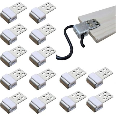 30-pak metalfjederklemmer til sofa, møbelfjederklemmer med 5 huller, reservedele til polstrede møbler, sofareservedele