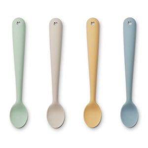 Liewood 4-Pack Dusty Mint Multi Mix Siv Spoons One Size - Tableware - One size - Green