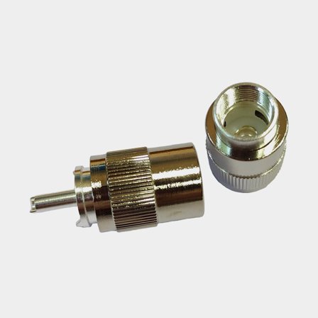 VHF connector PL259 1852-Marine, for Ø10 mm cable, soldering, 2-pack