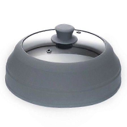 Universellt Lock för Soppgryta och Stekpannor, Vikbart Mikrovågsskydd, Mikrovågslock, Mikrovågsugn