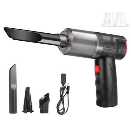 150w Multifunktionell Trådlös Bil Dammsugare Kraftfull Handhållen Dammsugare Hem & Bil Dubbel U