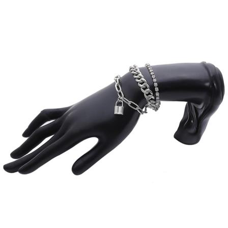 Kubanska Länkkedja Armband På Handen Överdriven Tjock Kedja
