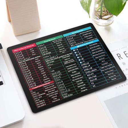 Musemåtte, opgraderet professionel version, skrivebordsmusemåtte, 22 x 18 cm