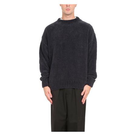 Bonsai, Round-neck Knitwear Zwart, Heren, Maat:L
