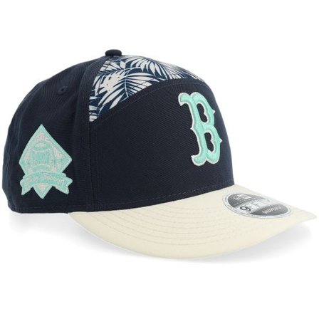 New Era - MLB Blå snapback Keps - Boston Red Sox 9FIFTY Pre Curved Split Panel H1 Navy Snapback @ Hatstore