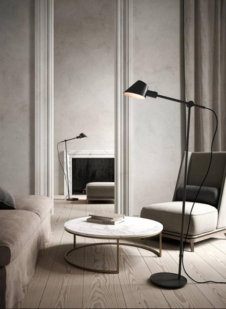 Stay gulvlampe - sort