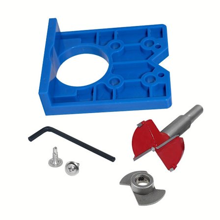 35 mm Borrguide för Gångjärn, Dolt Dörrborrverktyg för Träbearbetning, DIY-verktyg, Köksskåp, Garderober, Fönster, Trämöbler