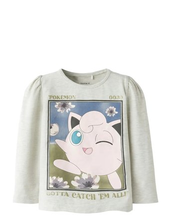 name it Nmfsorina Pokemon Ls Top Box Sky - Cream - 110