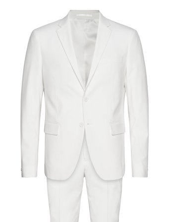 Plain Mens Suit - Normal Length White Lindbergh