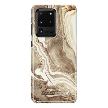 Ideal Fashion Case Galaxy S20 Ultra - Golden Sand Marble Multifärg