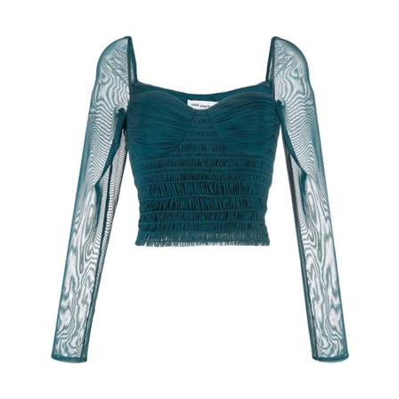 Self Portrait Blouses ; Shirts Grøn, Dame