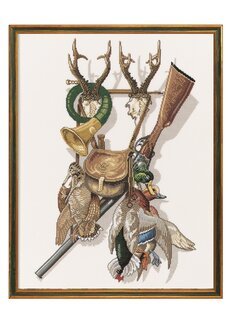 Broderipakke Bilde Jakt Lin - Rosenstand