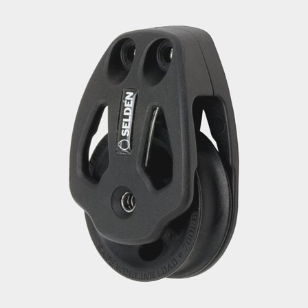 Deck block Seldén PBB 50, deck mounted, plain bearing, suitable for ropes Ø8 - 12 mm