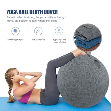 Yogaboll Dammtät Cover Anti-Halk Bomull 65CM