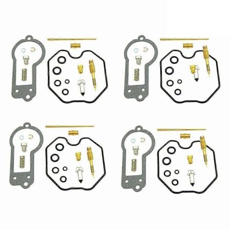 4 stk. Carb forgasser reparasjonssett med pakning for Honda CB550 CB550K Four CB 550K 1977-1978