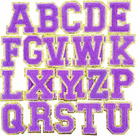 Engelsk alfabet Patch Broderi Patch bogstavlapper