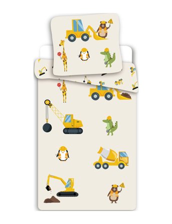 BrandMac | Bed Linen Junior Nb 2019 Construction - 100X135 40X60 Cm | 100X135/40X60CM