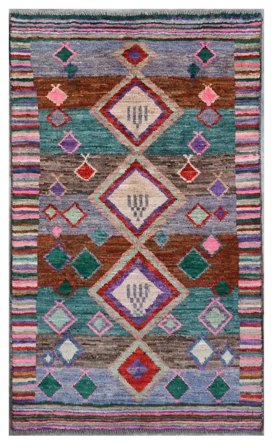 Mały Moroccan Berber - Afghanistan 85X149 Wełna, Dywan