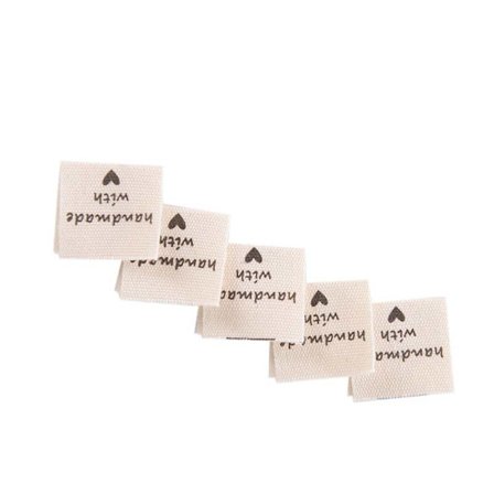 50 st Handgjorda etiketter taggar tyg gör sömnad hantverk för propp