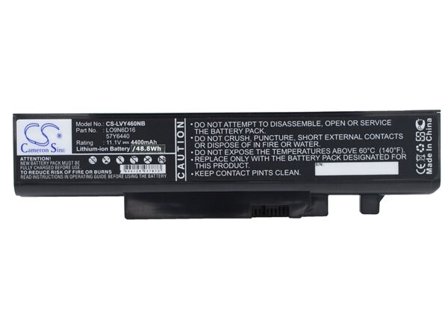 Batteri til bærbar PC for Lenovo IdeaPad Y460, IdeaPad Y560 og andre.