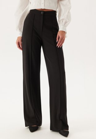 BUBBLEROOM-Soft Suit Straight Trousers-L