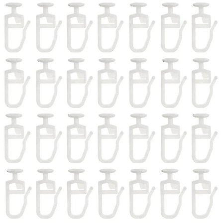 200 Pakke Gardinglidere Med 8,3 Mm Hode Sammenleggbar Glider Gardinskinne Glider Kroker For Gardin -suzuka