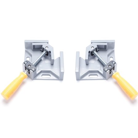 2 stk. 90° vinkelklemme, aluminiumlegerings hjørne skruestik, vinkel svejsning