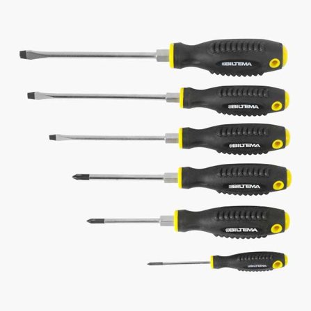 Biltema - Skrutrekkersett nøkkelgrep 6 stk.