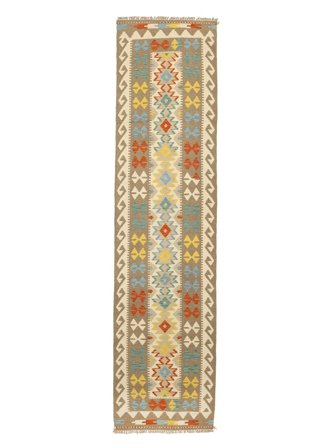 Small Kilim Afghan Old Style Rug 76X295 Wool