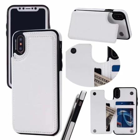 Iphone X/xs Flexibla Kortfodral Rosa
