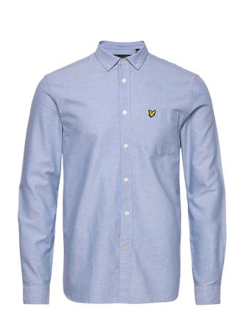 Regular Fit Light Weight Oxford Shirt Skjorta Casual Blå Lyle & Scott