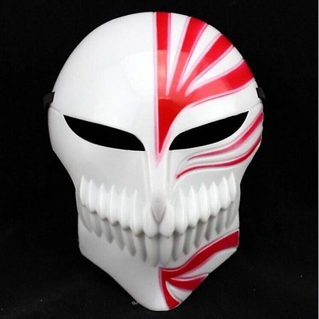 Højt Cartoon Død Ichigo Kurosaki Bleach Maske Julebal Maskerade Party Cosplay Halloween Cool Maske Gave til Mænd Dreng Legetøj (FMY)