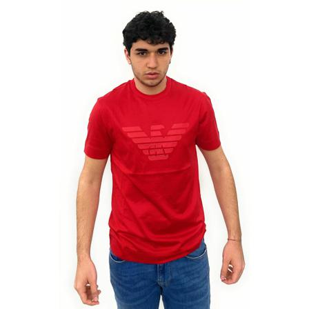 Emporio Armani, T-Shirts Rood, Heren, Maat:L