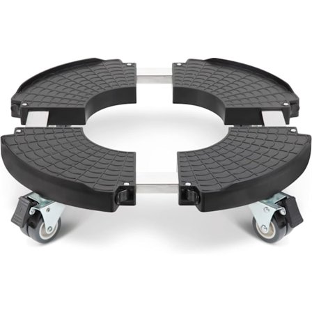 Plantevogn med Hjul, Høj Belastning 440 lbs Kapacitet, Justerbar 15-21 Tommer Rullende Plante Stativ Indendørs Udendørs