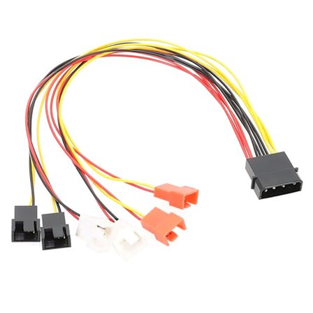 4-Pin Molex till 3-Pin/4-Pin Fläkt Strömkabel Dator Kylfläkt Strömkabel