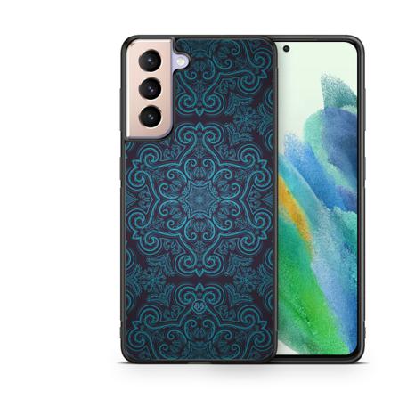 Bjornberry Skal Samsung Galaxy S21 Fe 5g - Blå Retromönster