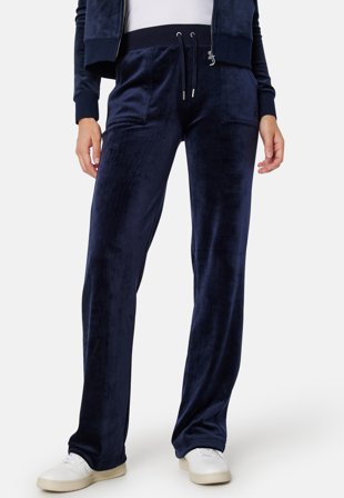 Juicy Couture Del Ray Classic Velour Pant Night Sky Vaatteet