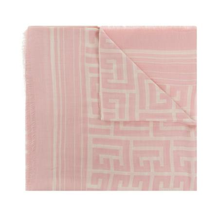 Balmain Patterned Halstørklæde Pink, Dame Tørklæder, Størrelse: ONE Size