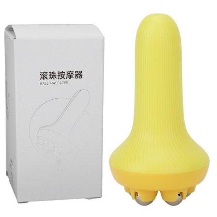 Håndholdt Meridian Rulle Fem Kugle Formning Sport Muskel Afslapning Lindre Reumatisk Led Skrabning Børste Massage Slankning Gul
