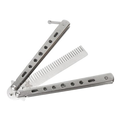 Fjärilskam Mustasch Skäggborstar Övningskam För Nybörjare Träning Argent(Argent)