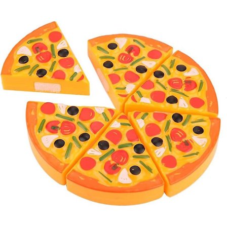 Plastmaterial Pizzaleksak för Småbarn, Robust Giftfri Pizzaleksak för Barn, för Hemmabarn